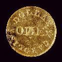 Bechtler gold coin, $1, made between 1834-1842. Courtesy of the North Carolina Museum of History.