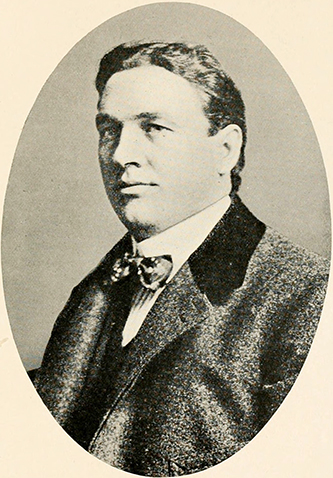 A photograph of Edmond Spencer Blackburn published in 1915. Image from the Internet Archive.