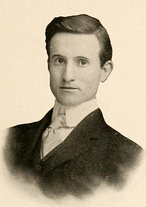 A photograph of Roy Melton Brown from the 1906 University of North Carolina yearbook. Image from the Internet Archive.