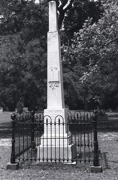 Photograph of the grave of the Rev. James Campbell, near Linden, North Carolina. Image from the North Carolina Highway Historical Marker Program. Used courtesy of the North Carolina Department of Natural and Cultural Resources.