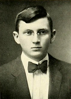 A photograph of Dr. George Lunsford Carrington from the 1913 University of North Carolina yearbook. Image from the Internet Archive.