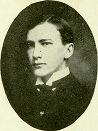 A photograph of Francis Augustus Cox from the 1905 University of North Carolina yearbook. Image from the University of North Carolina at Chapel Hill.