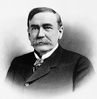 A 1905 engraving of Franklin Coxe. Image from Archive.org.