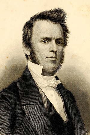 An 1861 engraving of Charles F. Deems. Image from Archive.org.