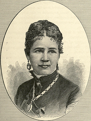 An engraving of Eliza P. Donner, daughter of Tamsen Eustis Donner, published in 1880. Image from the Internet Archive.