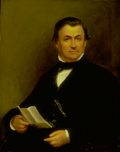 A portrait of Indiana Governor Paris Chipman Dunning by James Forbes. Image from the Indiana Historical Bureau.