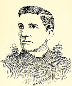 An engraving of Columbus Durham published in 1898. Image from the Internet Archive.