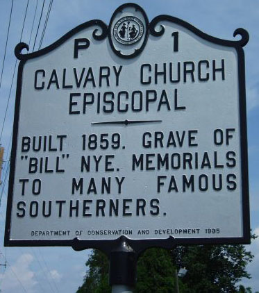 Edmund Noah Joyner was buried in the churchyard at Calvary Church Episcopal in Henderson County. Photo is courtsey from North Carolina Highway Hisctorical Marker Program.
