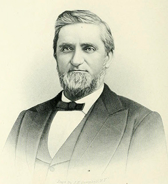 An engraving of William Turner Faircloth published in 1892. Image from the Internet Archive.