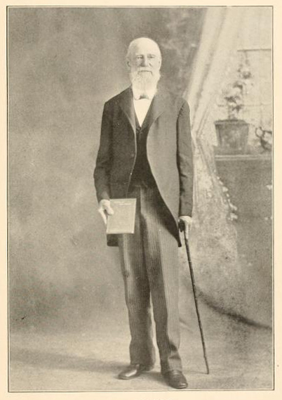 Portrait of John F. Foard, from his publication <i>North America and Africa, Their Past, Present and Future,</i> published 1904.  Presented on Archive.org.