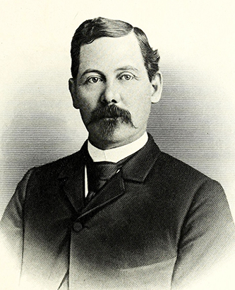An engraving of Ephraim Lash Gaither published in 1917. Image from the Internet Archive / N.C. Goverment & Heritage Library.