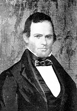 A photograph of a portrait of James Graham. Image from the Internet Archive.