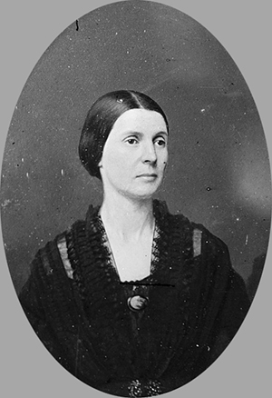 A photograph of Rose O'Neal Greenhow, circa 1855-1864. Image from the Library of Congress.