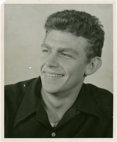 Andy Griffith. Image courtesy of the North Carolina Digital Collections, UNC Libraries. 