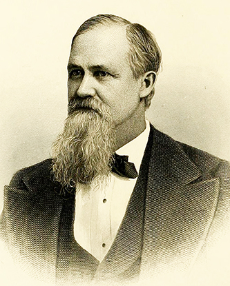 An 1880 engraving of Eugene Grissom. Image from Archive.org.