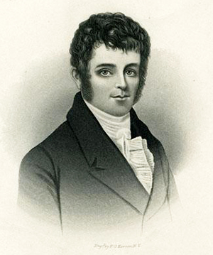 Engraving of William Hawkins. Image from the North Carolina Museum of History.