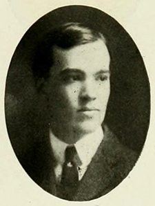 Photograph of Hubert Benbury Haywood, Senior, from the 1905 Yackety Yack. Image from the University of North Carolina at Chapel Hill