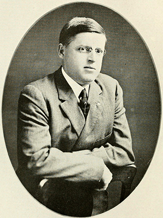 A photograph of Dr. Houston Boyd Hiatt published in 1919. Image from the Internet Archive.