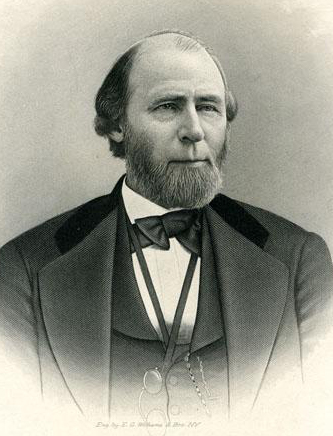 An engraving of governor William Woods Holden published in 1906. Image from the North Carolina Museum of History.