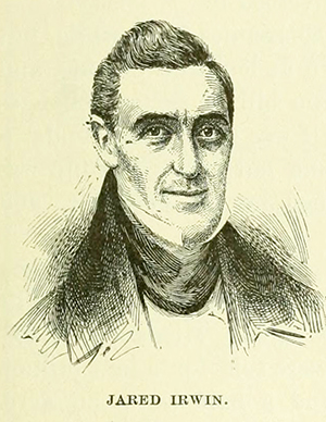 "Jared Irwin." Engraving. A history of Georgia for use in schools. New York:  American book company. 1908. 143.