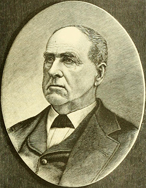 An engraving of Aquilla Jones published in 1884. Image from Archive.org.