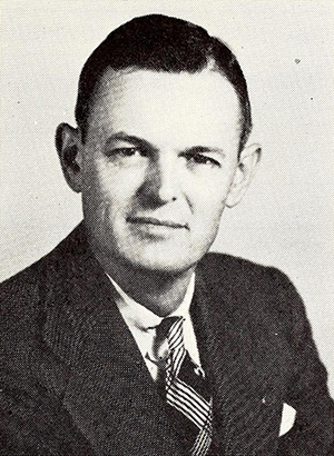 A photograph of Henry Eli Kendall, Jr. published in 1956. Image from the Internet Archive.
