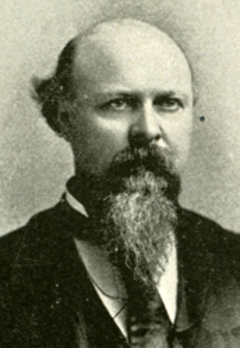 Photographic portrait of James Alexander Lockhart, from Edgar Murlin's <i>The United States Red Book</i>, published 1896, James B. Lyon, Publisher, Albany.  Presented on HathiTrust. 
