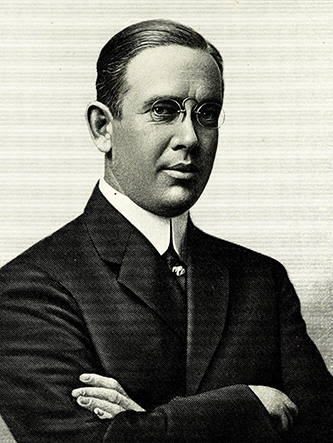 An engraving of George Leonidas Lyon published in 1917. Image from the Internet Archive / N.C. Goverment & Heritage Library.