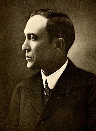 A photograph of Angus Dhu MacLean published in 1919. Image from the Internet Archive.