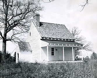 A 1954 photograph of Buck Springs, the home of Nathaniel Macon, near Warrenton. Image from the North Carolina Museum of History.