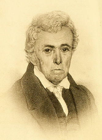 An 1882 engraving of Francois-Xavier Martin. Image from Archive.org.