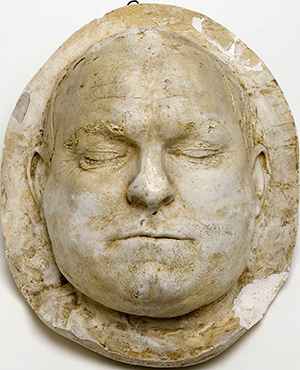 The death mask of Dr. Charles Duncan McIver. Image from the University of North Carolina at Greensboro.