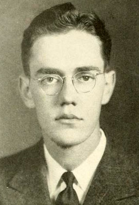 Senior portrait of Colbert Augustus McKnight.  From the 1938 Davidson College yearbook <i>Quips and Cranks,</i> p. 70.  Published 1938 by the Senior Class of Davidson College, Davidson, N.C. 