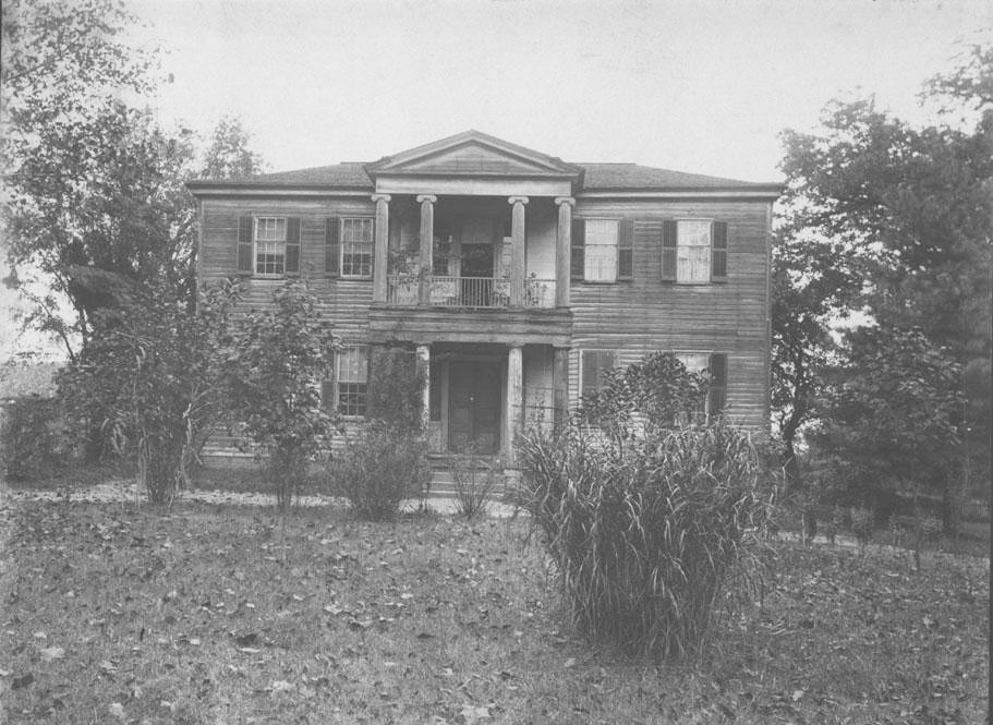 Mordecai House, Raleigh, N.C. Photograph circa 1896-97.  From the collections of the North Carolina Museum of History. 