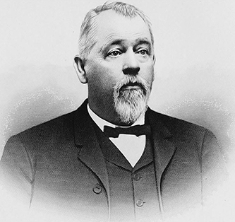 A 1905 engraving of Mark Morgan. Image from Archive.org.