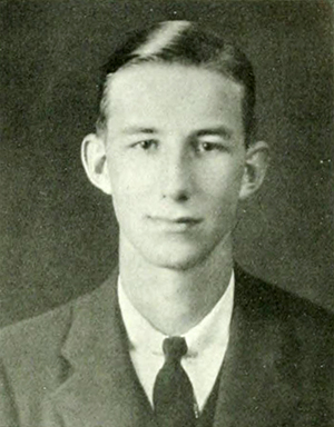 A photograph of Dr. Edward William "Ned" Phifer from his 1932 Davidson College Yearbook. Image from the Internet Archive.