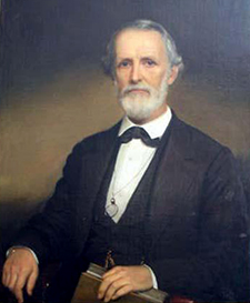 Portrait of Edwin Godwin Reade by William Garl Brown, 1872. Image from the North Carolina Museum of History.