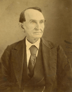 A photograph of David Settle Reid from 1875. Image from DigitalNC /  	Copyright Rockingham Community College, Historical Collections, Gerald B. James Library.