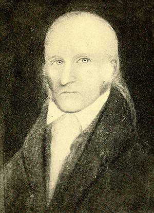 Photograph of a portrait of Reverend John Robinson, circa 1800. Image from Archive.org.