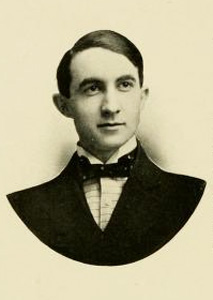 Photograph of William Smith O'Brien Robinson's son, William Smith O'Brien Robinson, Jr., in the University of North Carolina at Chapel Hill yearbook <i>Yackety Yack 1907.</i>  From DigitalNC.org. 