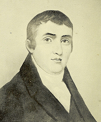 A photograph of a portrait of Martin Ross (1762-1828). Image from the Internet Archive.