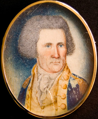 A miniature portrait of John Sevier by James Willson Peale, circa 1745-1814. Image from the Tennessee Portrait Project, National Society of Colonial Dames of America in Tennessee.