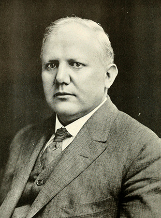 A photograph of Henry Fries Shaffner published in 1919. Image from the Internet Archive.