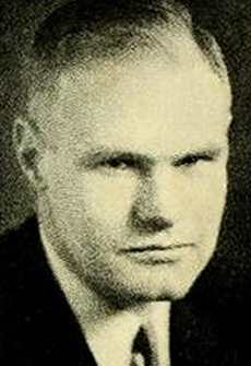 Photograph of Carl Gray Snavely, UNC Football Coach, from the University of North Carolina Yearbook <i>The Yackety Yack</i>, 1935, p. 220. Presented on DigitalNC.  