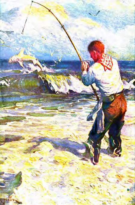 Flyleaf illustration by Frank Stick from Van Campen Heilner and Frank Stick's <i>The Call of the Surf</i>, published 1924, Doubleday, Page & Company, Garden City (copyright 1920). Presented on Archive.org. 