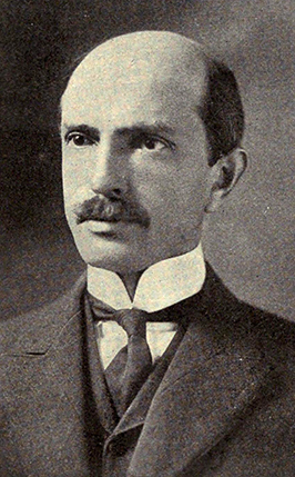 A photograph of Charles Randolph Thomas Jr. published in 1906. Image from the Internet Archive.