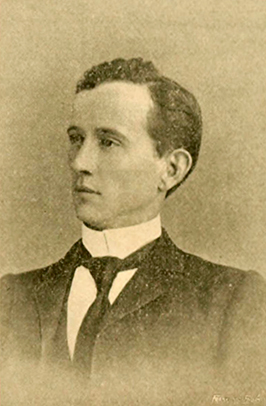 A photograph of Clinton White Toms published in 1895. Image from the Internet Archive.