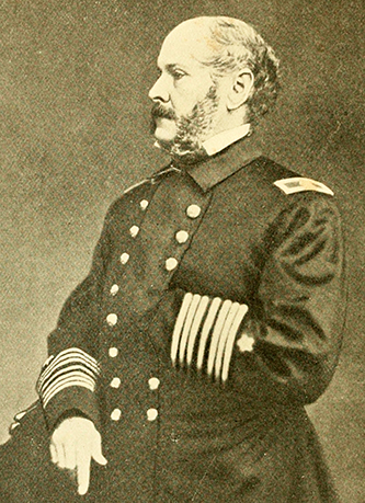 A photograph of rear admiral John Ancrum Winslow. Image from Archive.org.