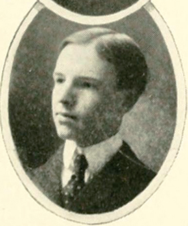 College yearbook photo of James Winston Horner, 1904. Image from Digital NC.