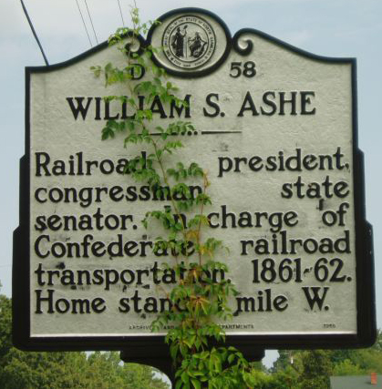 NC Highway Historical Marker D-58. Image courtesy of the NC Office of Archives & History. 